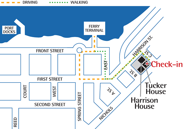 map of friday harbor neighborhood