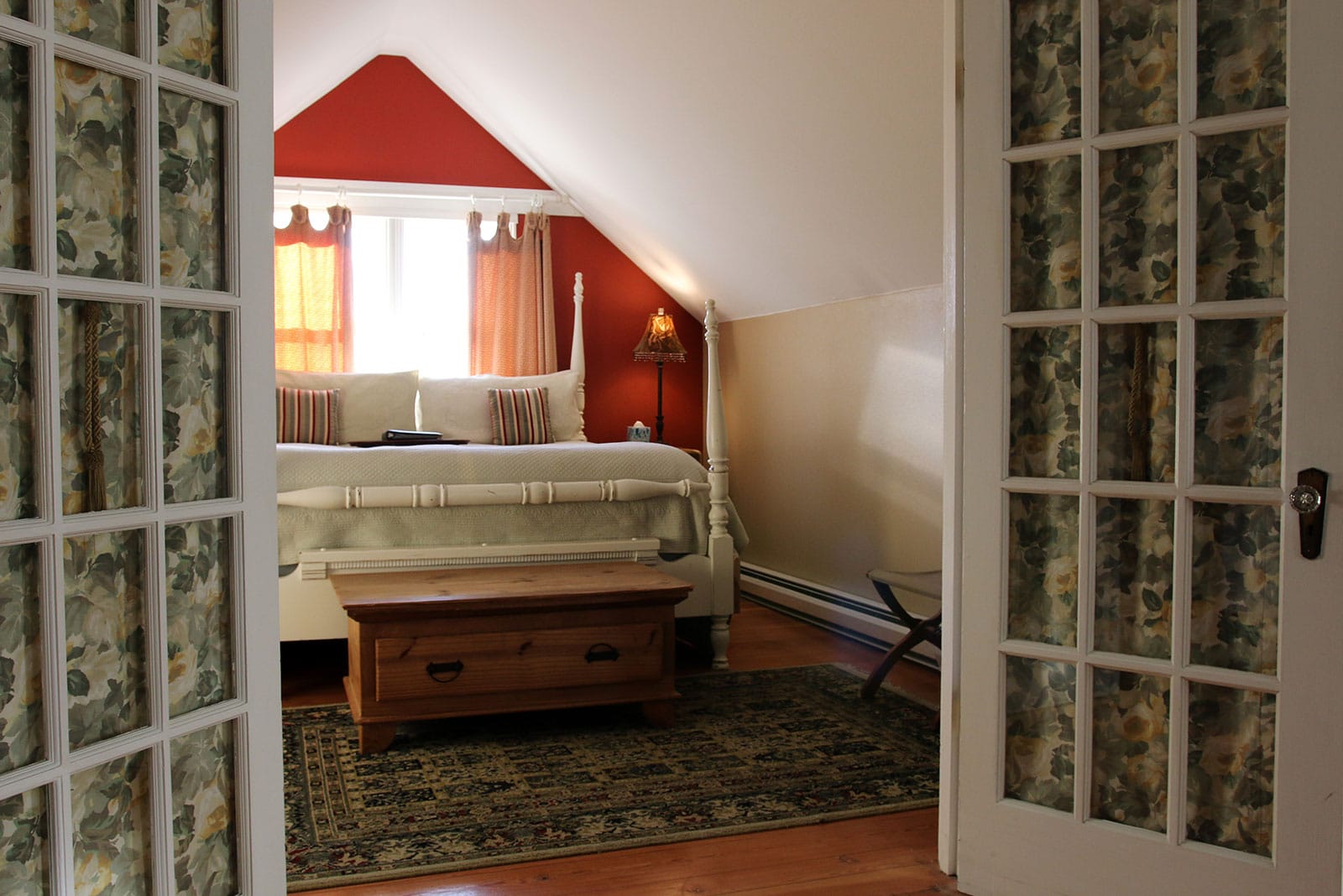 A beautiful guest room at our Friday Harbor Bed and Breakfast, one of the best places to stay in Washington State